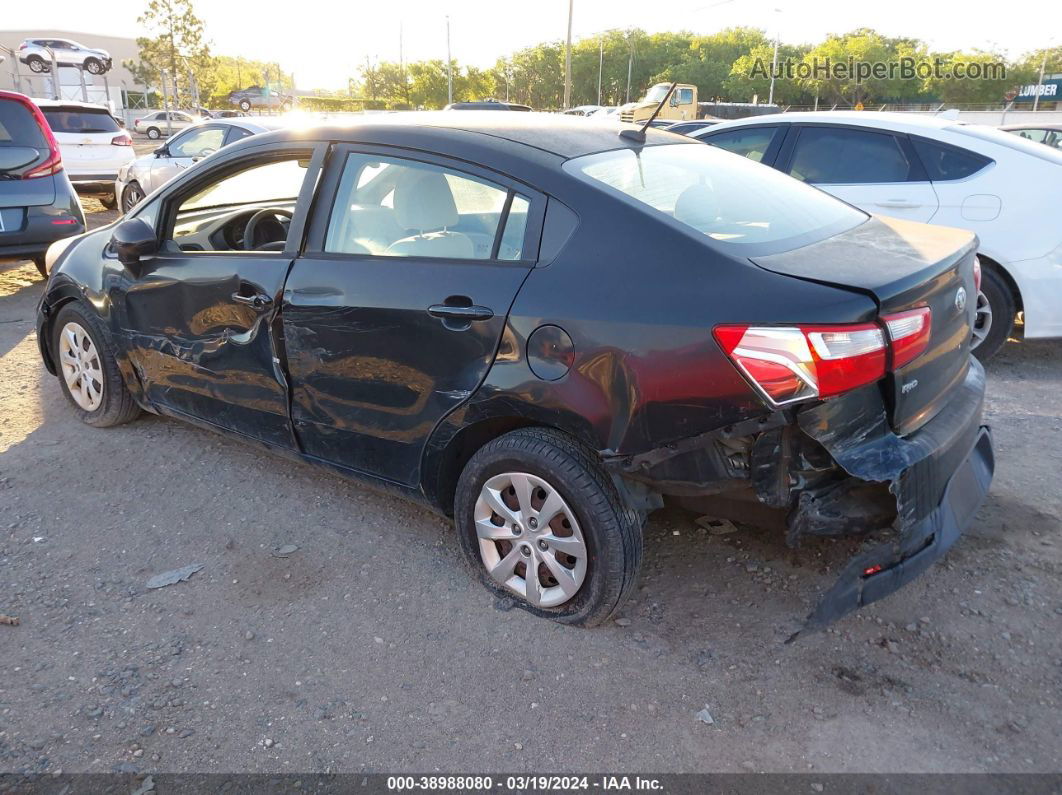 2013 Kia Rio Lx Black vin: KNADM4A38D6312427