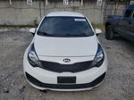 2014 Kia Rio Lx White vin: KNADM4A38E6341119