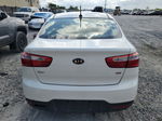 2014 Kia Rio Lx White vin: KNADM4A38E6341119