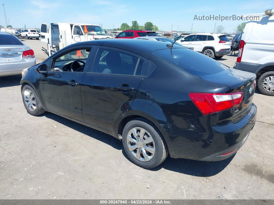 2014 Kia Rio Lx Black vin: KNADM4A38E6343131