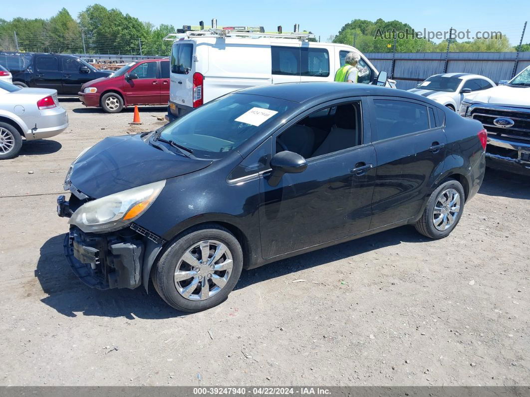 2014 Kia Rio Lx Black vin: KNADM4A38E6343131