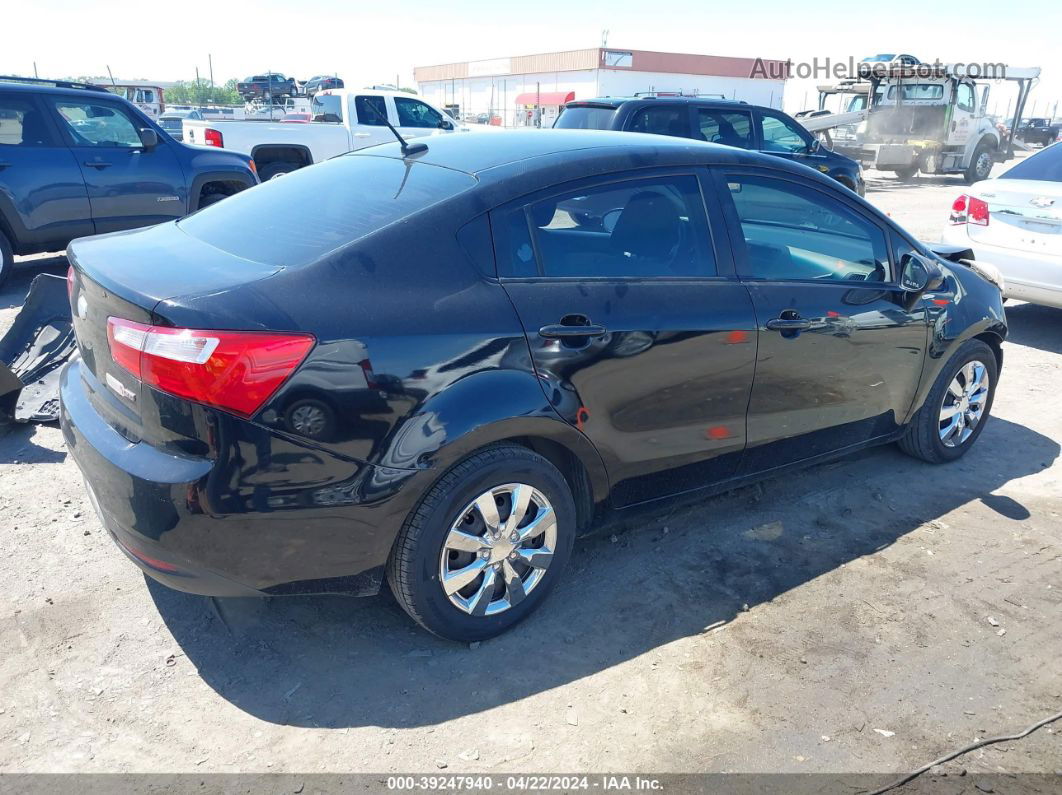 2014 Kia Rio Lx Black vin: KNADM4A38E6343131