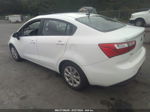 2014 Kia Rio Lx White vin: KNADM4A38E6347664