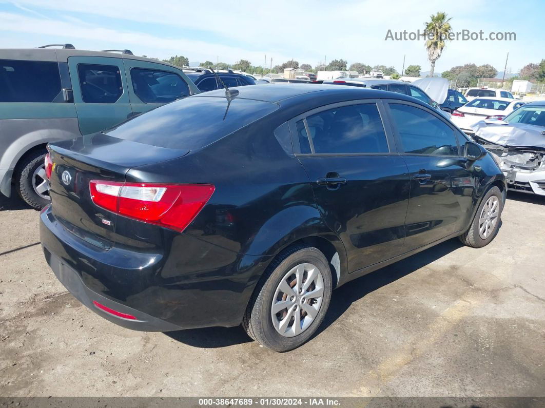 2014 Kia Rio Lx Black vin: KNADM4A38E6351357