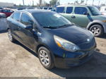 2014 Kia Rio Lx Black vin: KNADM4A38E6351357