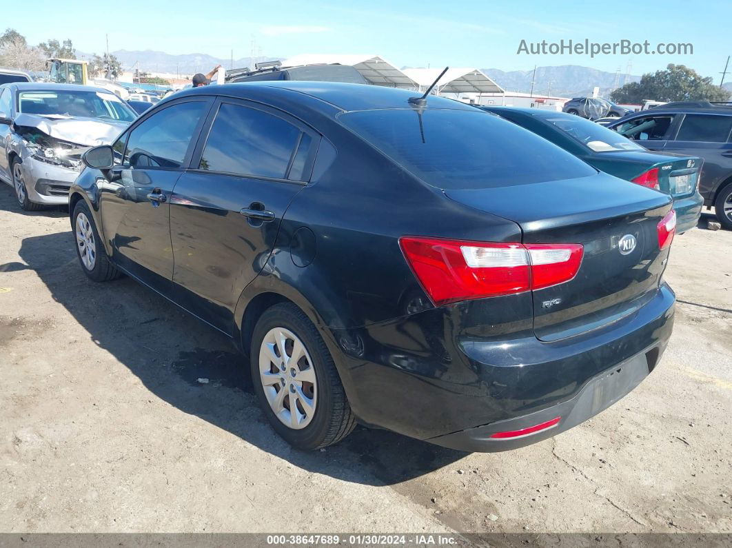 2014 Kia Rio Lx Black vin: KNADM4A38E6351357