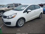 2014 Kia Rio Lx White vin: KNADM4A38E6352802