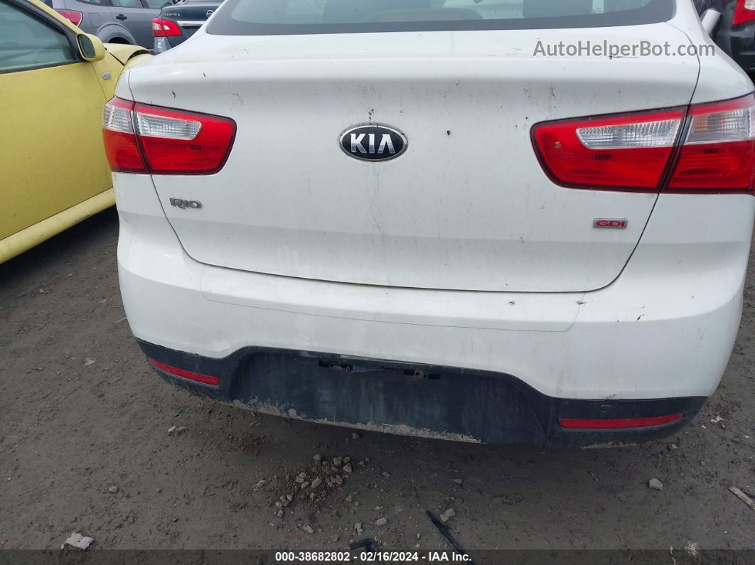 2014 Kia Rio Lx Белый vin: KNADM4A38E6352802