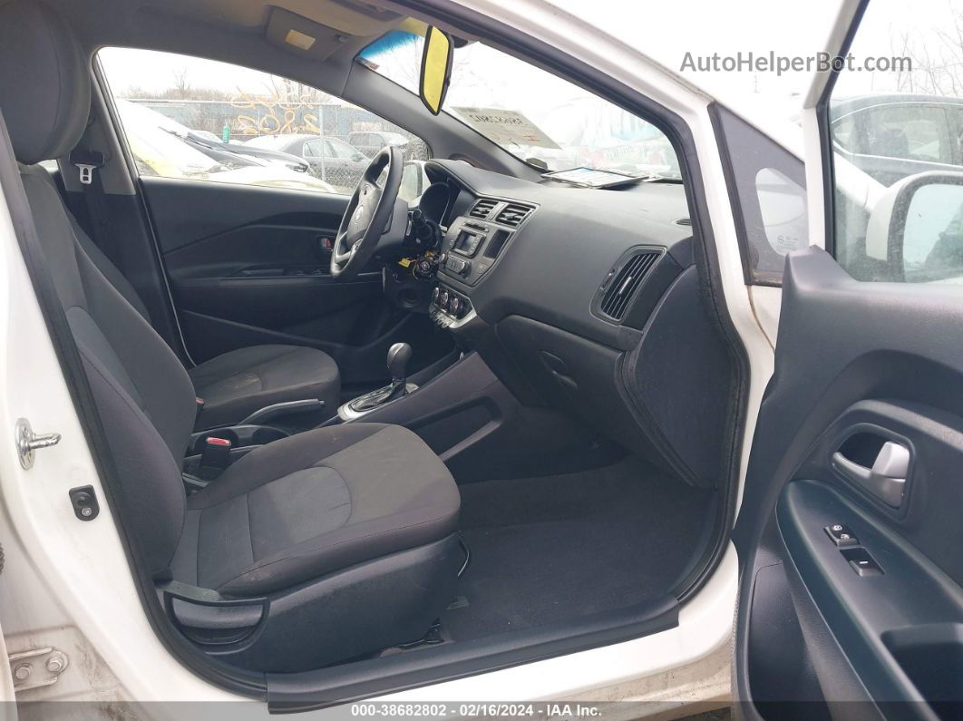 2014 Kia Rio Lx Белый vin: KNADM4A38E6352802