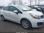 2014 Kia Rio Lx White vin: KNADM4A38E6352802