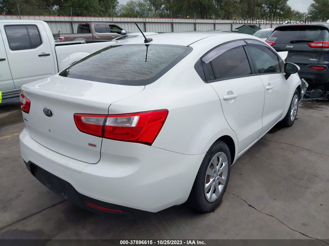 2013 Kia Rio Lx Белый vin: KNADM4A39D6218153