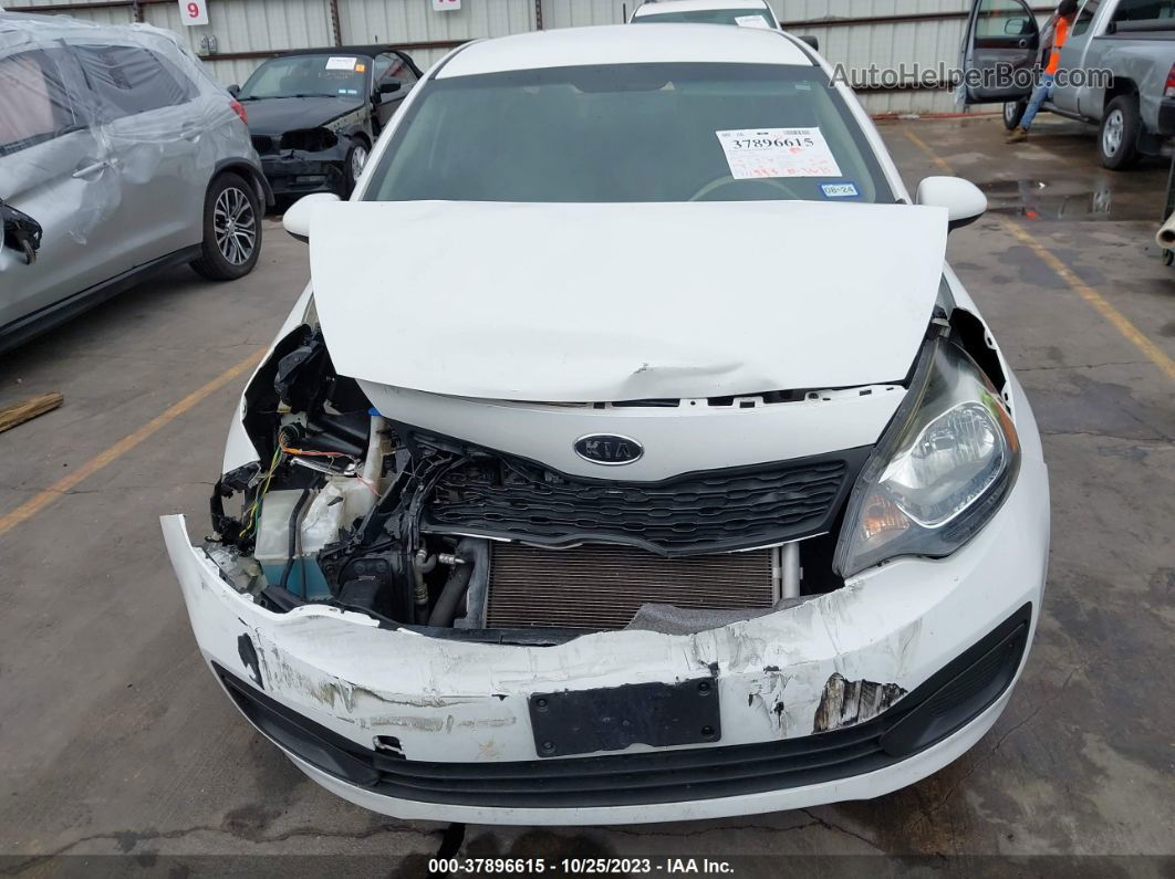 2013 Kia Rio Lx Белый vin: KNADM4A39D6218153