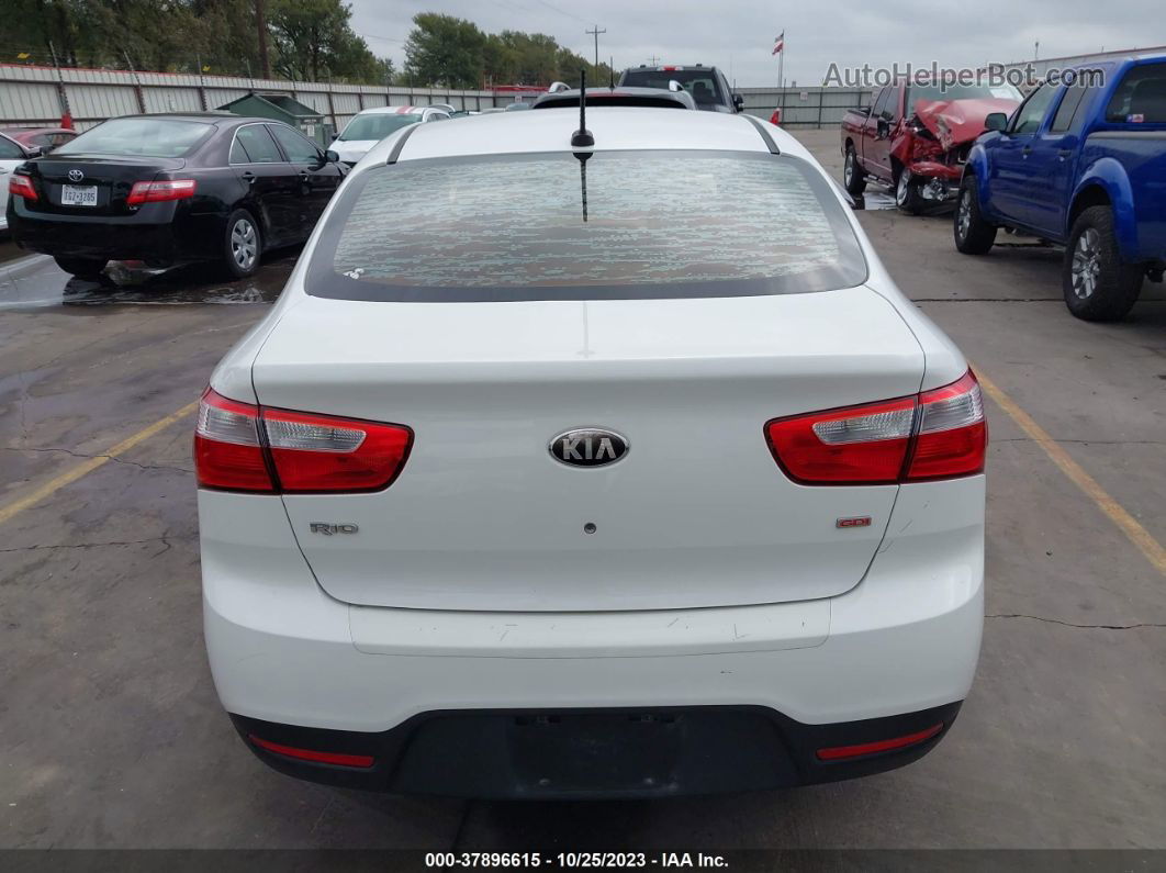 2013 Kia Rio Lx Белый vin: KNADM4A39D6218153