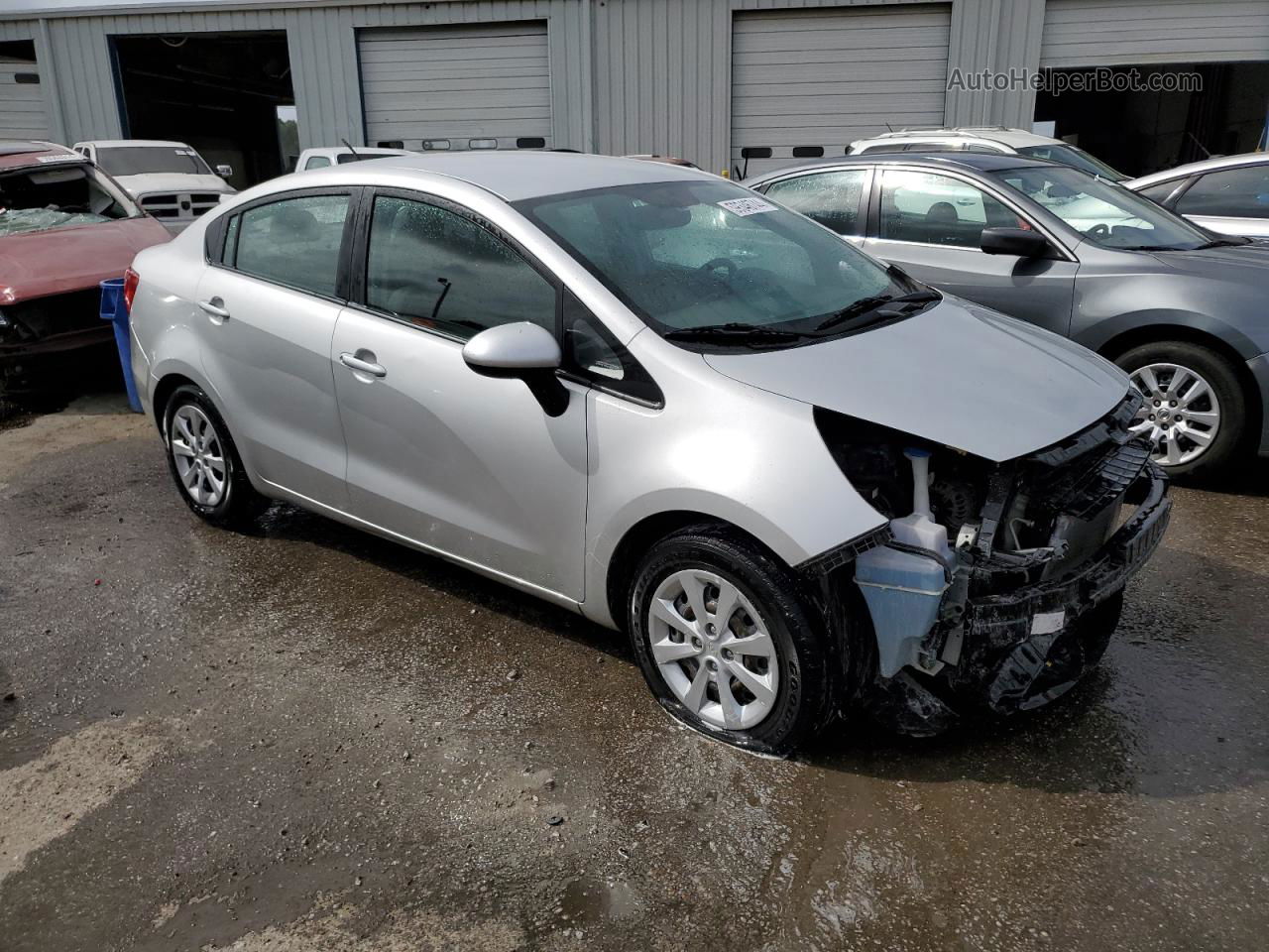 2013 Kia Rio Lx Серый vin: KNADM4A39D6232764