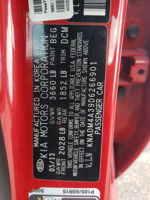 2013 Kia Rio Lx Red vin: KNADM4A39D6266901