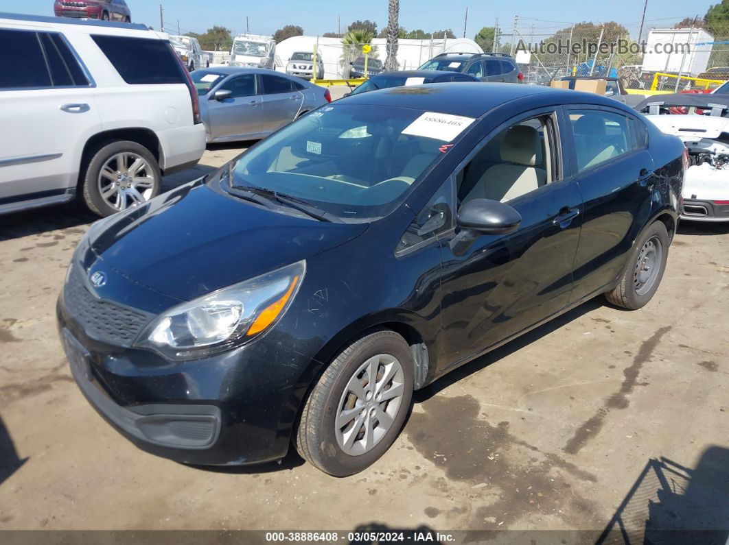 2013 Kia Rio Lx Black vin: KNADM4A39D6272861