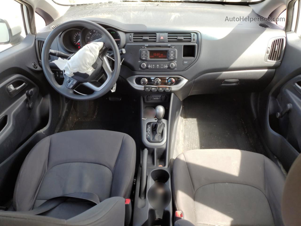 2013 Kia Rio Lx Белый vin: KNADM4A39D6303171