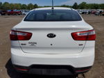 2013 Kia Rio Lx White vin: KNADM4A39D6303171