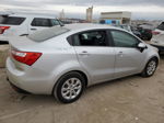 2014 Kia Rio Lx Silver vin: KNADM4A39E6324832