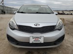 2014 Kia Rio Lx Silver vin: KNADM4A39E6324832