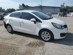 2014 Kia Rio Lx White vin: KNADM4A39E6332283