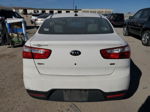 2014 Kia Rio Lx White vin: KNADM4A39E6338729