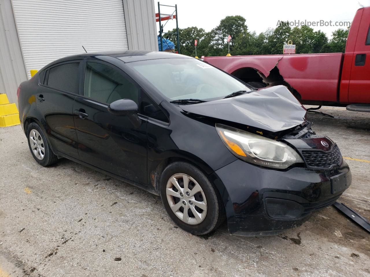 2014 Kia Rio Lx Черный vin: KNADM4A39E6402445