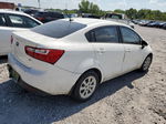 2014 Kia Rio Lx White vin: KNADM4A39E6414577