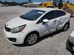 2014 Kia Rio Lx White vin: KNADM4A39E6414577