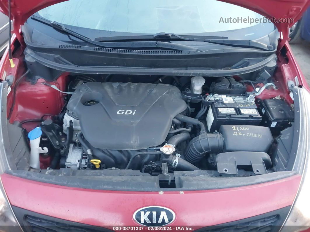 2014 Kia Rio Lx Red vin: KNADM4A39E6418466