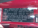 2014 Kia Rio Lx Red vin: KNADM4A39E6418466