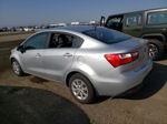 2013 Kia Rio Lx Silver vin: KNADM4A3XD6177533