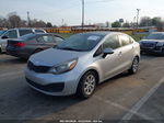 2013 Kia Rio Lx Silver vin: KNADM4A3XD6200566