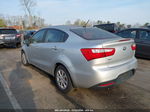 2013 Kia Rio Lx Silver vin: KNADM4A3XD6200566