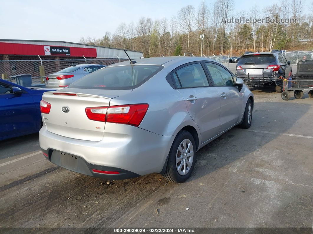 2013 Kia Rio Lx Silver vin: KNADM4A3XD6200566