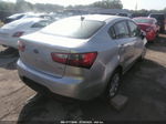 2013 Kia Rio Lx Silver vin: KNADM4A3XD6211504