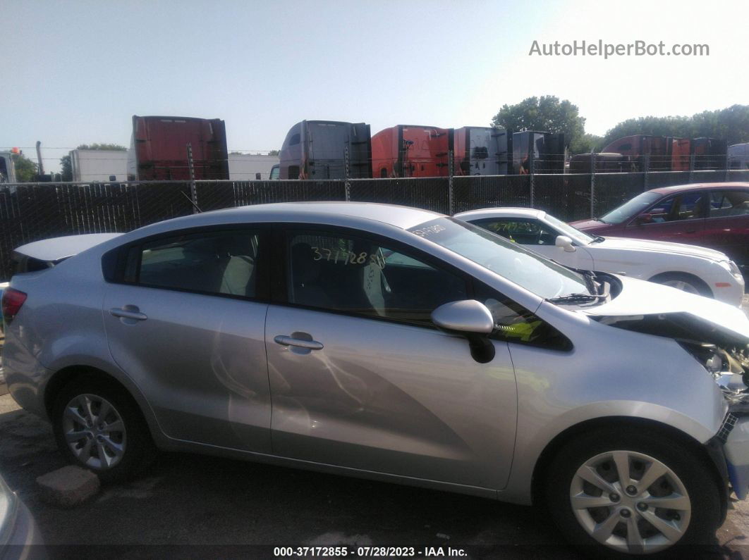 2013 Kia Rio Lx Silver vin: KNADM4A3XD6211504