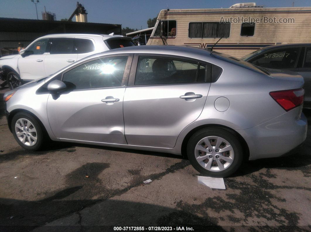 2013 Kia Rio Lx Silver vin: KNADM4A3XD6211504