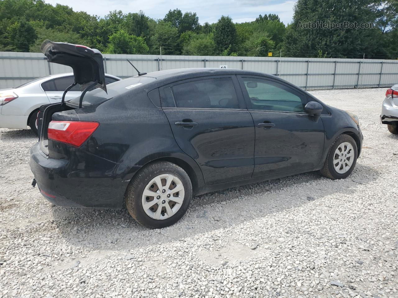 2013 Kia Rio Lx Black vin: KNADM4A3XD6211521