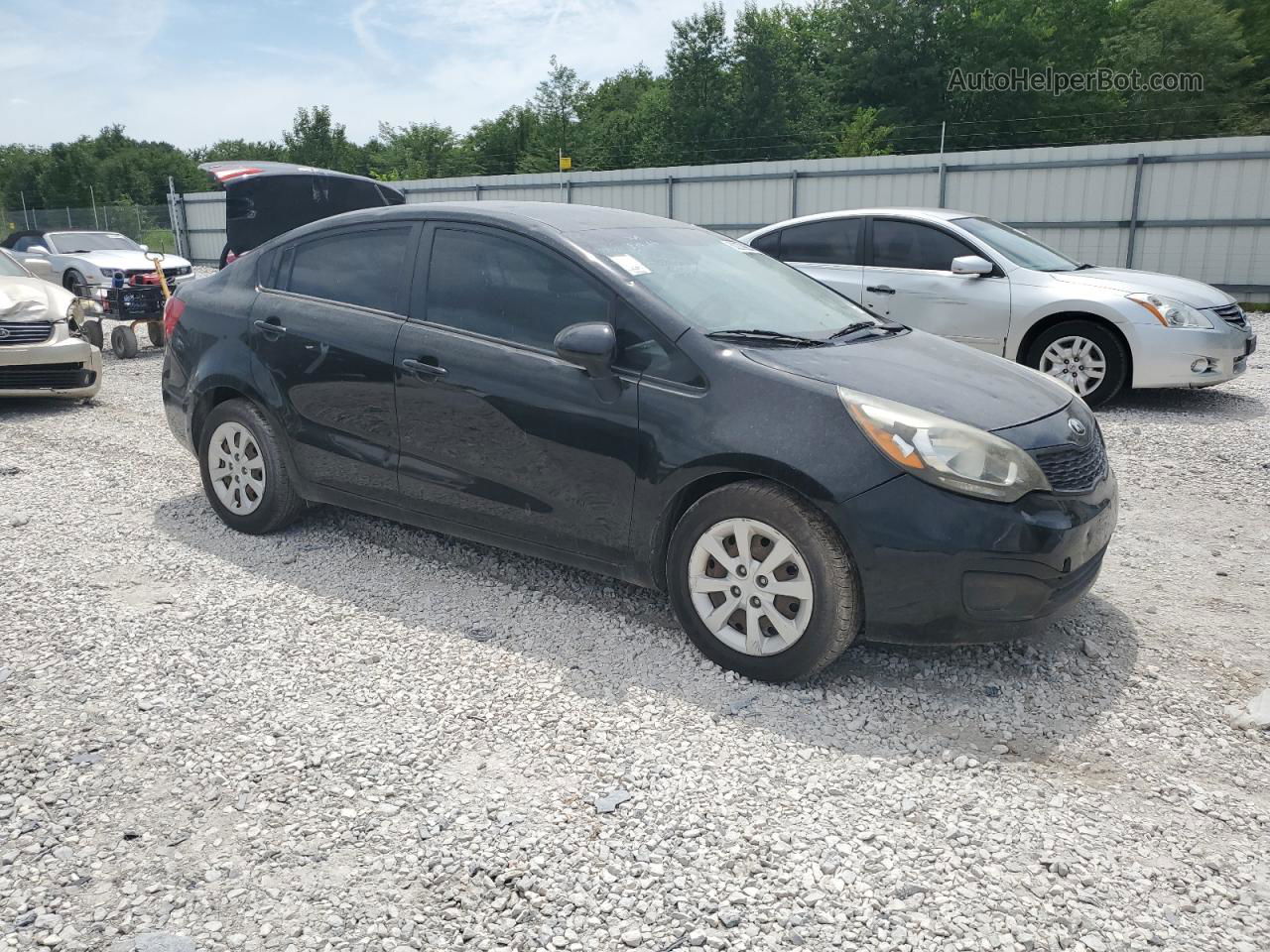 2013 Kia Rio Lx Black vin: KNADM4A3XD6211521