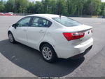 2013 Kia Rio Lx White vin: KNADM4A3XD6222650