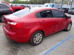 2013 Kia Rio Lx Red vin: KNADM4A3XD6257477