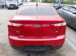 2013 Kia Rio Lx Red vin: KNADM4A3XD6257477