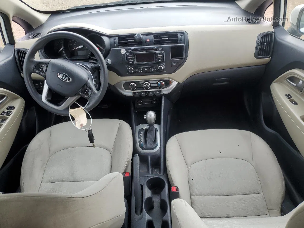 2013 Kia Rio Lx Белый vin: KNADM4A3XD6293573