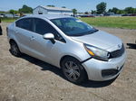 2013 Kia Rio Lx Silver vin: KNADM4A3XD6294688