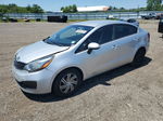 2013 Kia Rio Lx Silver vin: KNADM4A3XD6294688