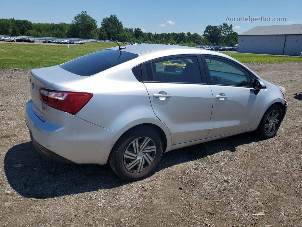 2013 Kia Rio Lx Silver vin: KNADM4A3XD6294688