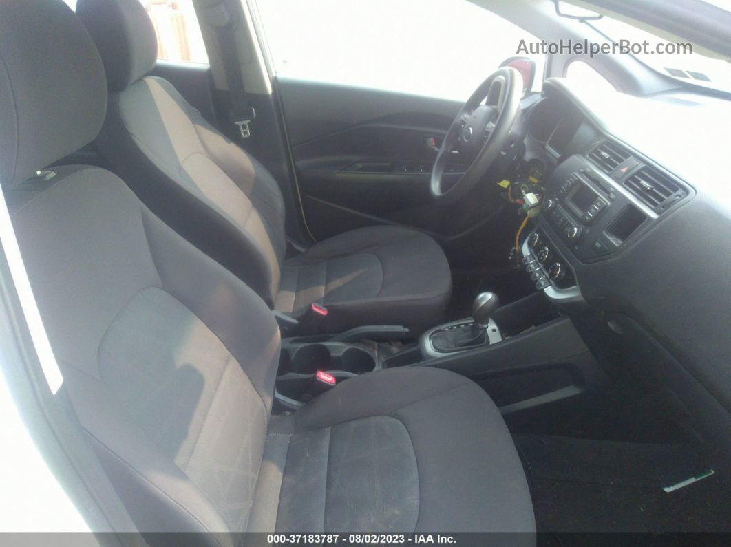 2014 Kia Rio Lx Белый vin: KNADM4A3XE6327206