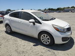 2014 Kia Rio Lx White vin: KNADM4A3XE6366040