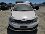 2014 Kia Rio Lx White vin: KNADM4A3XE6366040